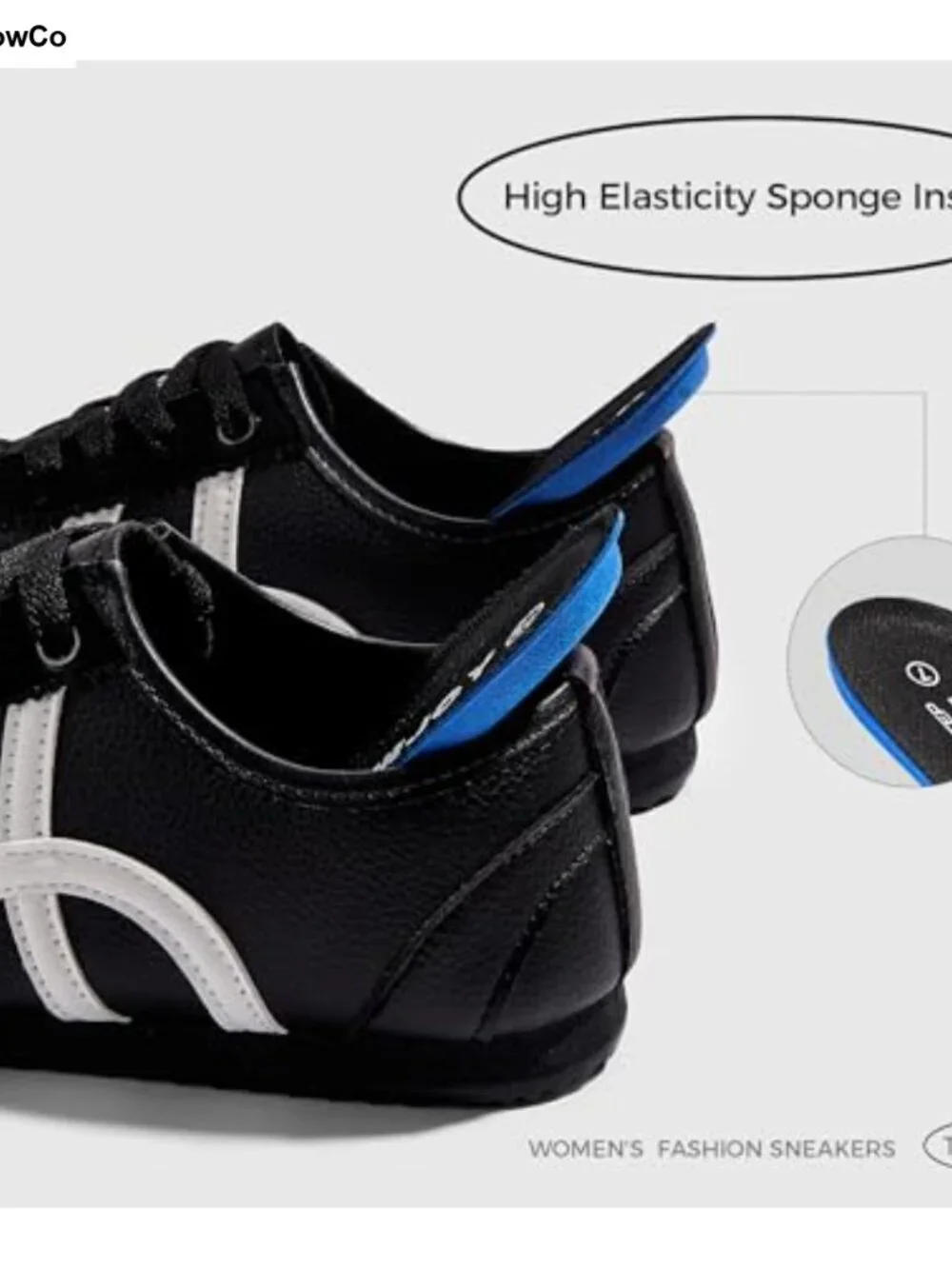 Retro Running Sneakers Women's Cushioned Casual Shoes Synthetic Leather